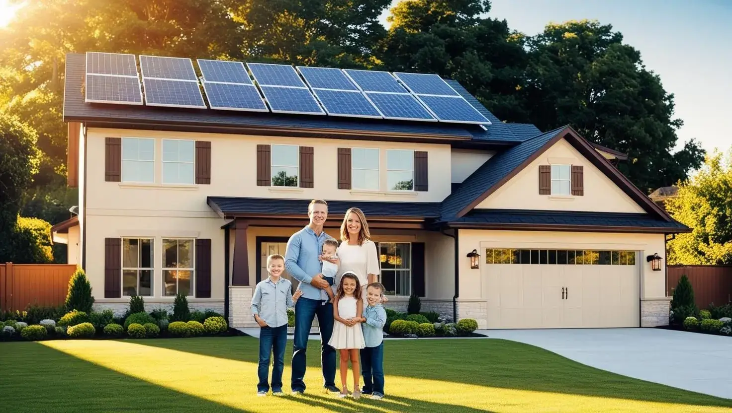 Solar-powered home